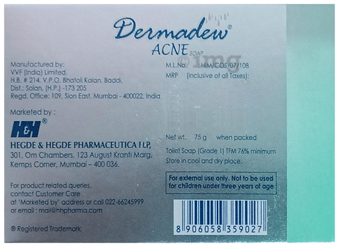 Dermadew acne soap store price