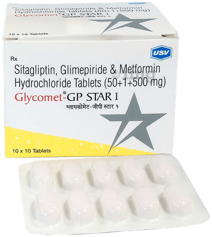 Glycomet-GP Star 1 Tablet image Glycomet-GP Star 1 Tablet image