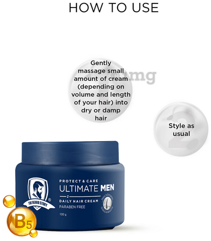 The Beard Story Protect & Care Ultimate Men Daily Hair Cream: Buy jar of  100 gm Cream at best price in India | 1mg