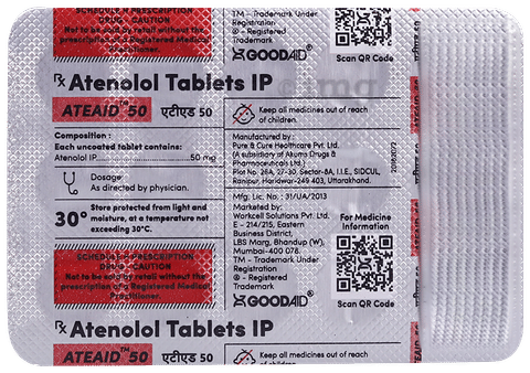Ateaid 50 Tablet image Ateaid 50 Tablet image
