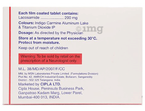 Lacopsy 200 Tablet image Lacopsy 200 Tablet image
