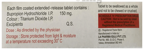 Bupraset XR 150 Tablet