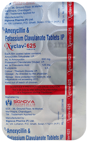 Xyclav 625 Tablet image Xyclav 625 Tablet image