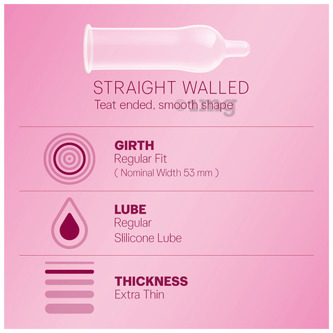 Durex Extra Thin Condom Bubblegum image
