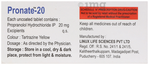 Pronate 20 Tablet image