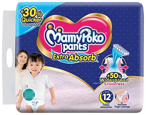 Kleenfant Diaper for Baby Pants Pull Up XXL Pack of 1, 30 pad Baby Nee
