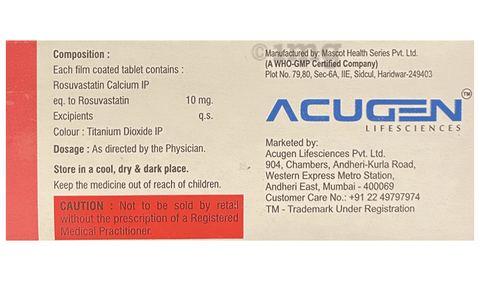 Rosuzar 10 Tablet image