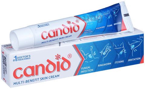 Candid Multi-Benefit Skin Cream | For Fungal Infections, Ringworm, Itching & Irritation | Derma Care 1