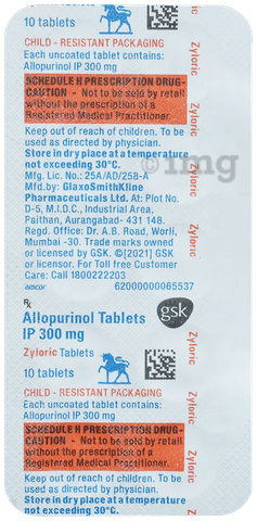 Zyloric 300 Tablet image Zyloric 300 Tablet image