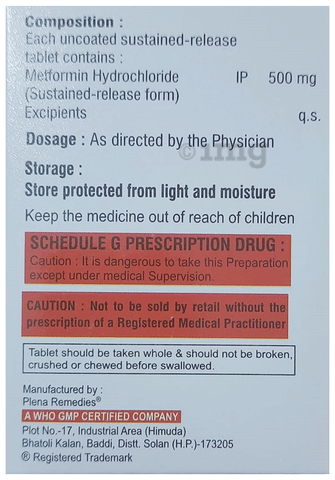 Lekamet SR 500 Tablet
