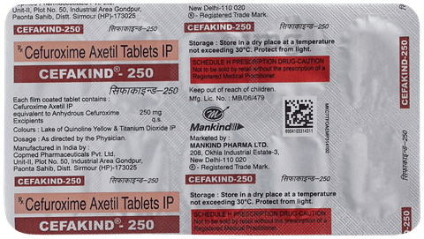 Cefakind 250 Tablet image