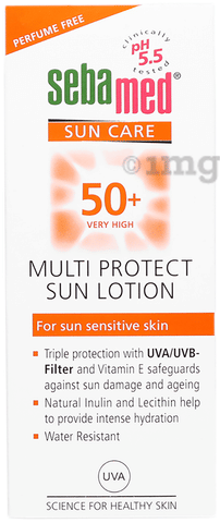 Crème Solaire Sebamed SPF50+ Multi Protect – Peau Sensible – PH 5,5 – 75 Ml – Neuf