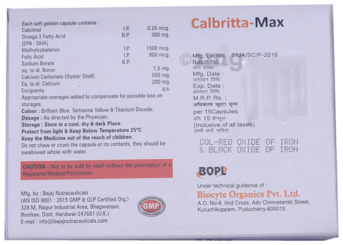 Calbritta-Max Softgel Capsule