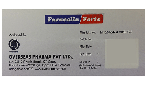 Paracolin Forte Tablet image