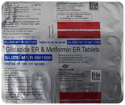 Glizid-M XR 60 Tablet