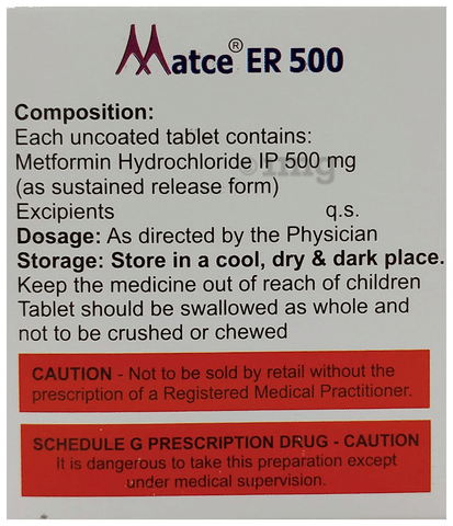 Matce ER 500 Tablet image Matce ER 500 Tablet image