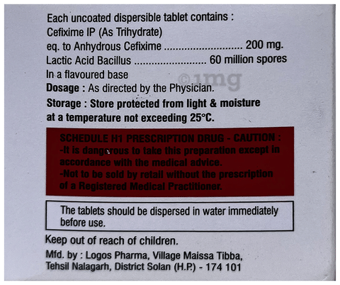 Cefmax-LB 200 Tablet image