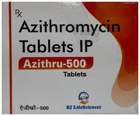Azithru 500 Tablet image