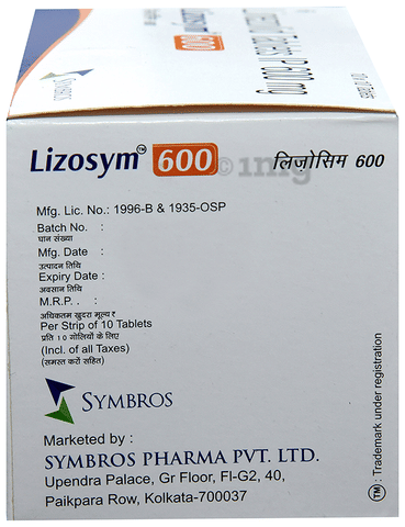 Lizosym 600 Tablet image