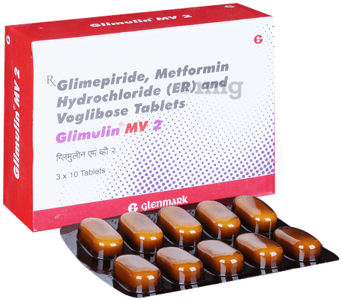 Glimulin MV 2 Tablet ER image Glimulin MV 2 Tablet ER image