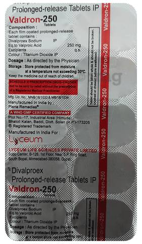 Valdron 250 Tablet PR image