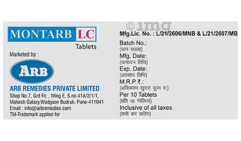 Montarb LC Tablet image Montarb LC Tablet image