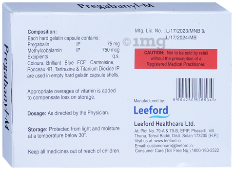 Pregabanyl-M 750mcg/75mg Capsule image