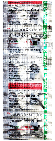 Paridel-Plus 25 Tablet CR image Paridel-Plus 25 Tablet CR image