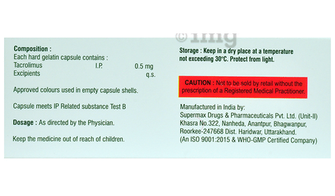 Tacroten 0.5mg Capsule image
