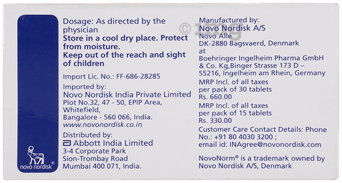 Novonorm 2mg Tablet image Novonorm 2mg Tablet image