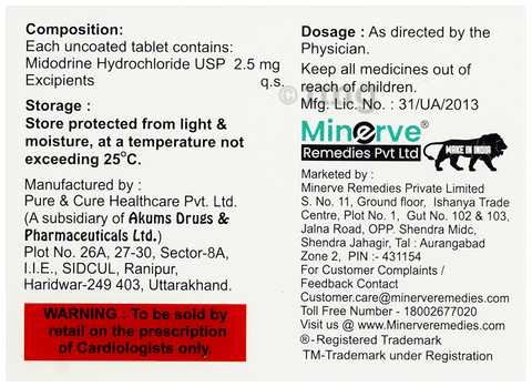 Midorin 2.5 Tablet image