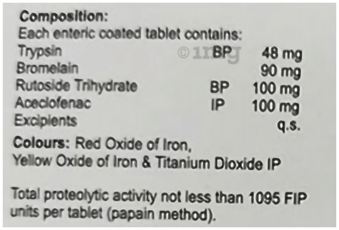 Chymomerg A Tablet image