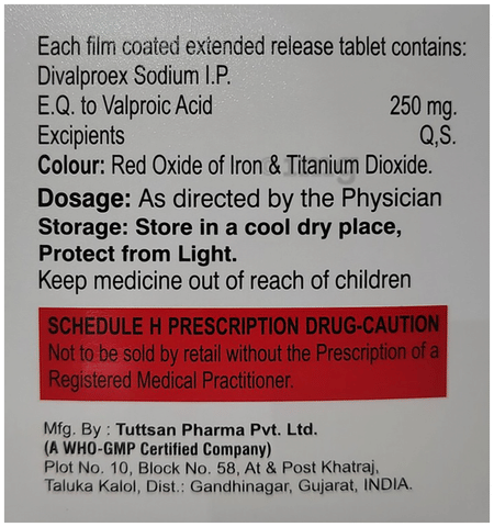 Valprodex 250 SR Tablet image