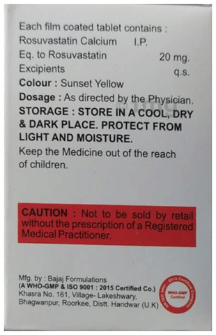 Rosufy 20 Tablet image Rosufy 20 Tablet image