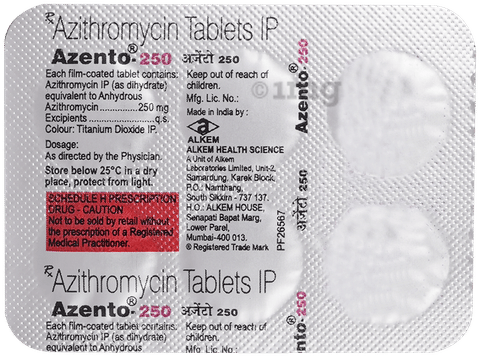 Azento 250mg Tablet image Azento 250mg Tablet image