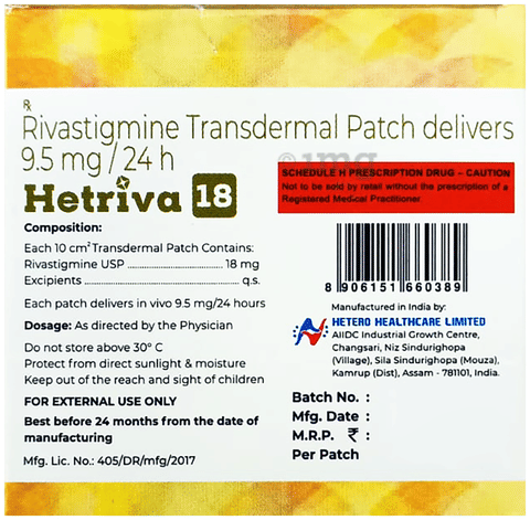 Hetriva 18mg Patch image