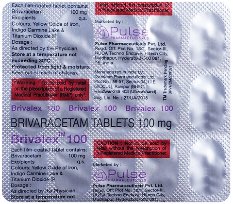 Brivalex 100mg Tablet image Brivalex 100mg Tablet image