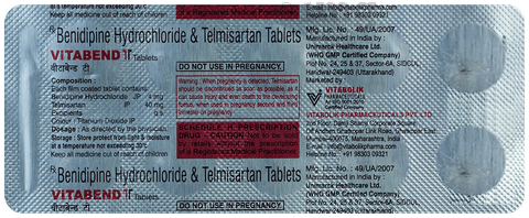 Vitabend T 4mg/40mg Tablet