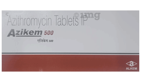 Azikem 500mg Tablet image