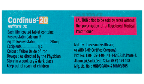 Cardinus 20 Tablet image Cardinus 20 Tablet image