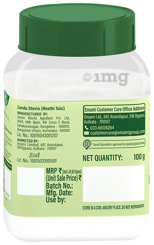 Zandu Stevia (Meethi Tulsi) Powder: Buy bottle of 100 gm ...