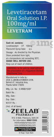 Levetram Oral Solution image Levetram Oral Solution image