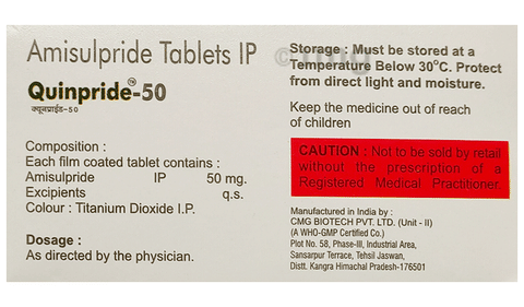 Quinpride 50 Tablet image