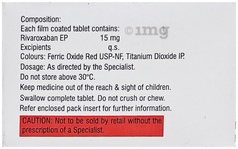 Rivarox 15mg Tablet image