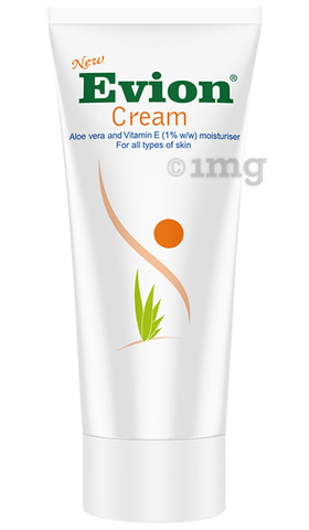 Evion Cream With Aloe Vera & Vitamin E (1%) | For Skin Health: Buy Tube Of  60 Gm Cream At Best Price In India | 1Mg