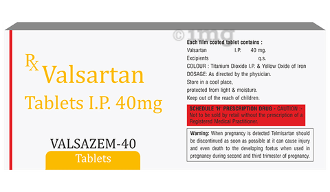 Valsazem 40 Tablet image Valsazem 40 Tablet image