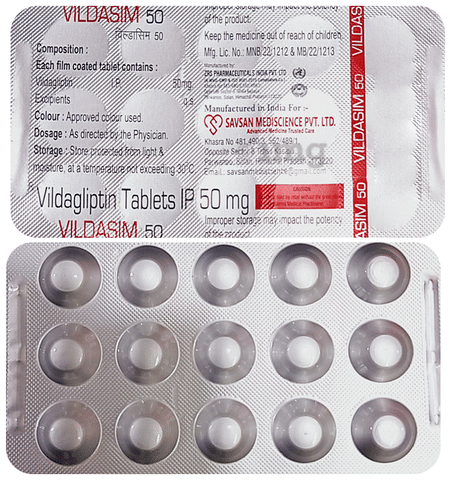 Vildasim 50 Tablet image