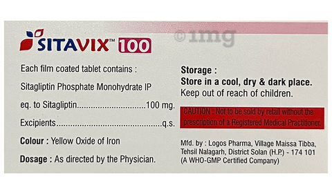 Sitavix 100 Tablet image