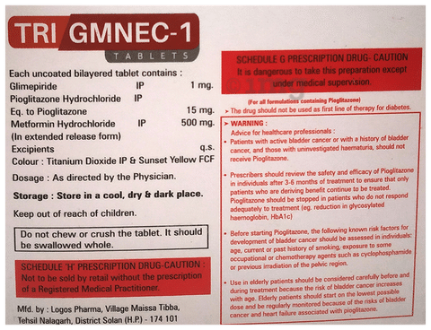 Tri Gmnec 1 Tablet ER