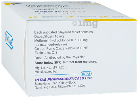 Daparyl M 10mg/1000mg Tablet ER